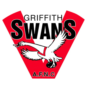 griffith swans football and netball club logo 2