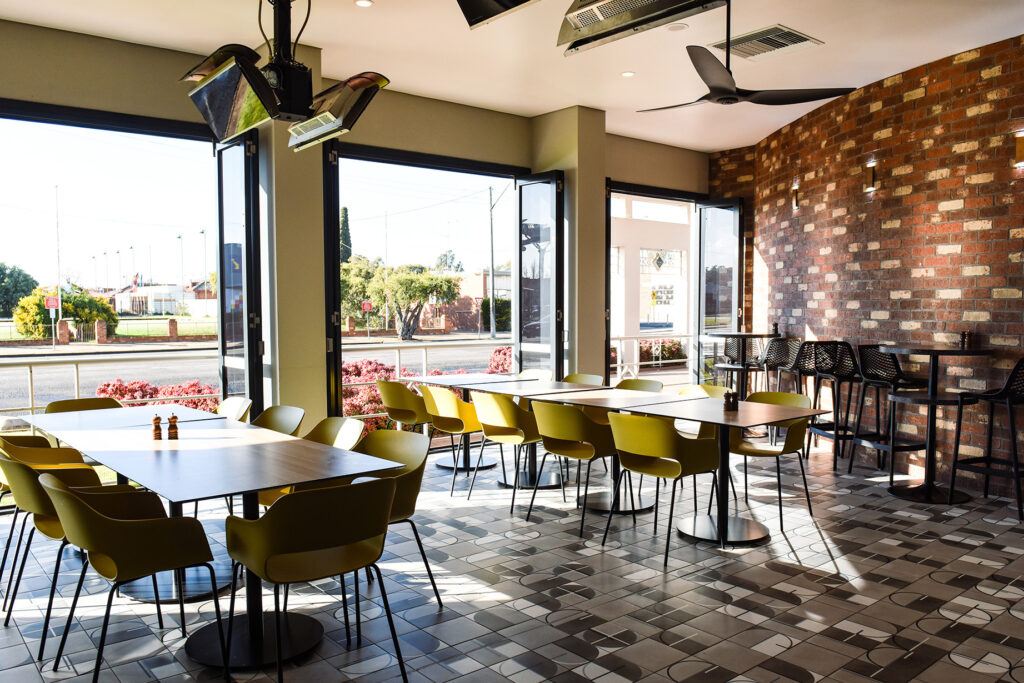 Alfresco function area at Exies Main Club